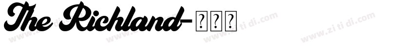 The Richland字体转换
